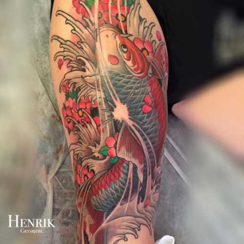 73 tatouage japonais carpe