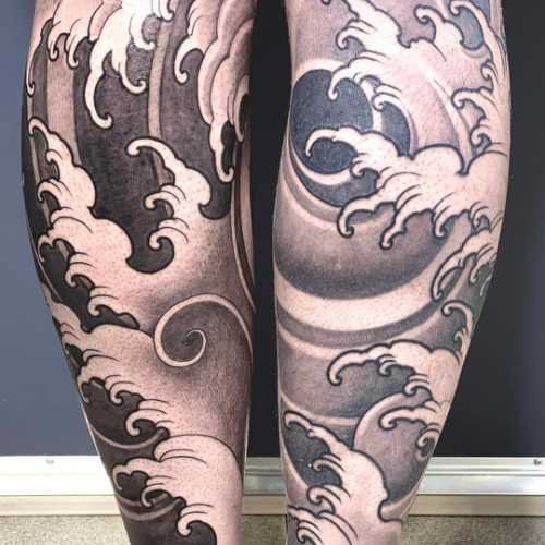vague tatouage japonais 24