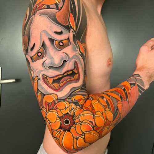 102 tatouage japonais hannya