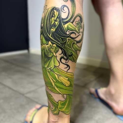 Tatouage japonais green