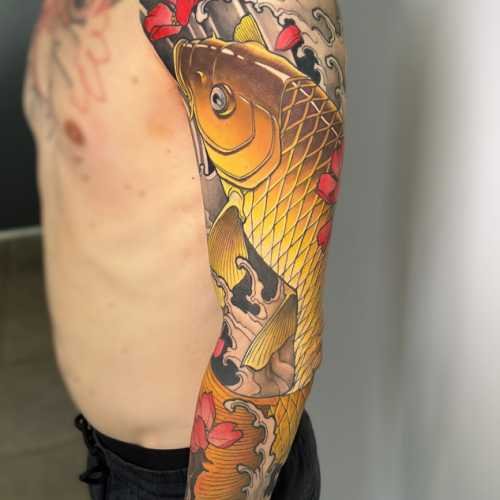 97 tatouage japonais carpe