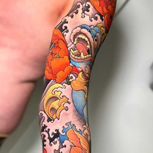 110 tatouage japonais foo dog