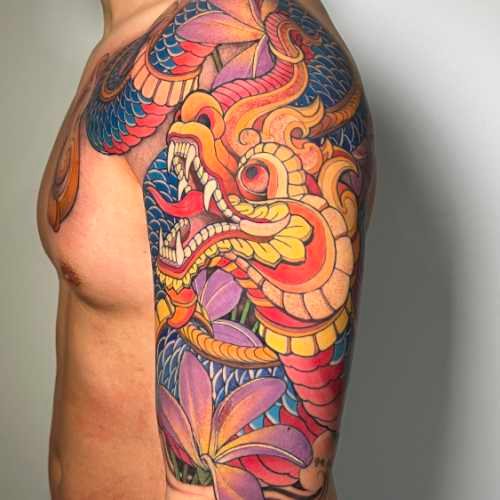 123 tatouage japonais dragon