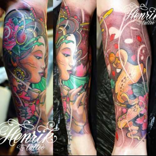 tatouage japonais portrait 2