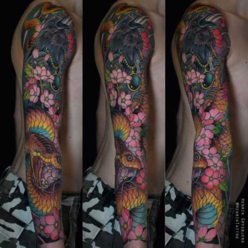 serpent tatouage japonais 1